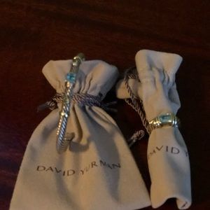Authentic David Yurman Cable bracelet and ring